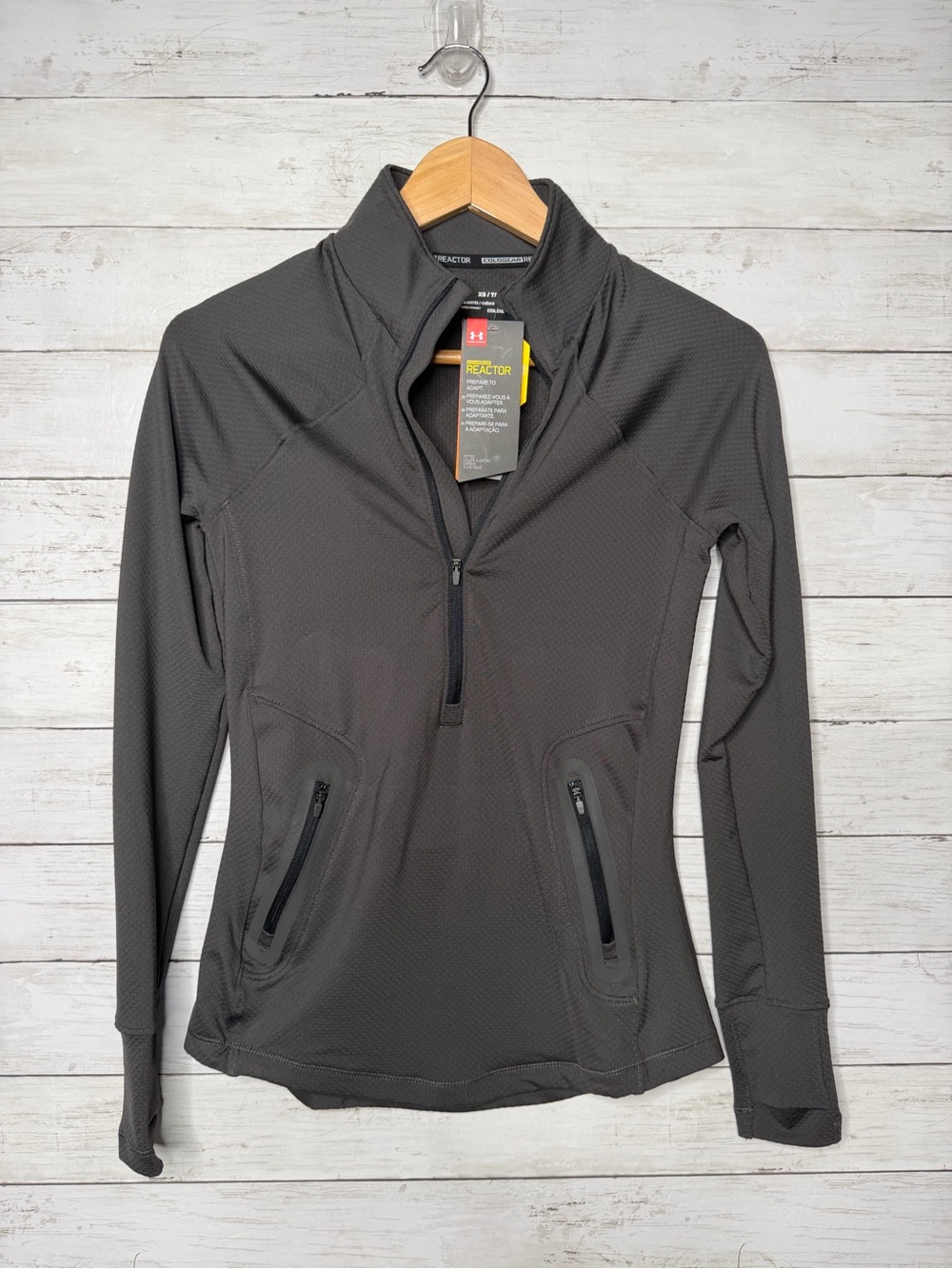 Under Armour ColdGear Reactor 1/2 Zip Pullover Gray Women’s XS NWT